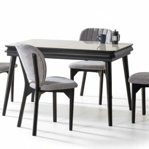 Moderne Essgruppe Designer Esstisch 4x Stühle 5tlg Stilvoller Set Moderne Essgruppe Designer Esstisch 4x Stühle 5tlg Stilvoller Set