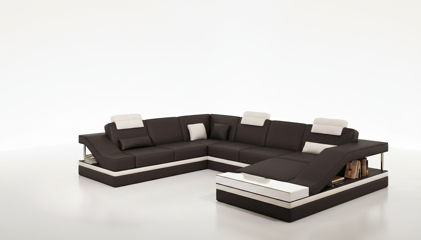 Moderne Wohnzimmer Ecksofa Wohnlandschaft Big XXL Leder Sofa Moderne Wohnzimmer Ecksofa Wohnlandschaft Big XXL Leder Sofa