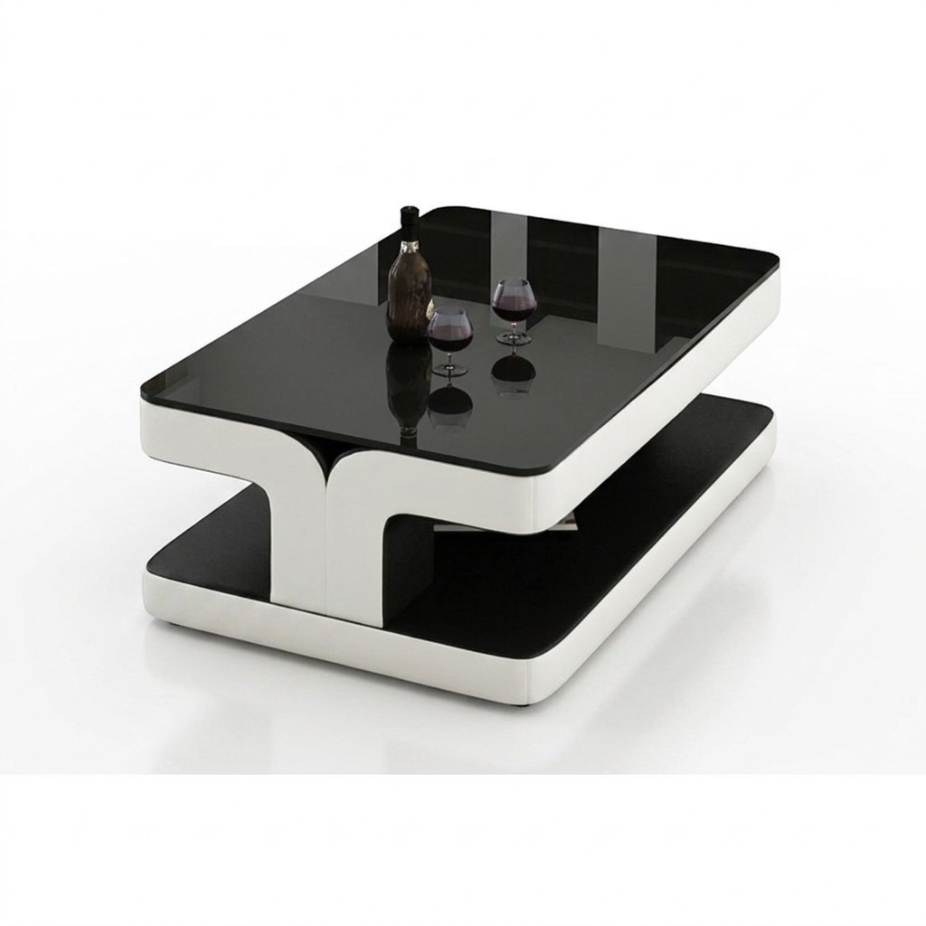 Moderner Glas-Couchtisch – Luxus Wohnzimmertisch Designer Möbel Moderner Glas-Couchtisch – Luxus Wohnzimmertisch Designer Möbel