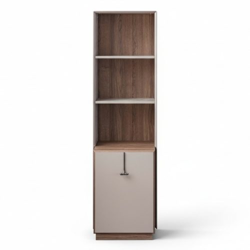 Modernes Bücherregal Designer Standregal Beige Büroregale Bücherschrank Modernes Bücherregal Designer Standregal Beige Büroregale Bücherschrank
