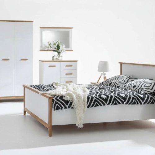 Modernes Designer Holz Bett Schlafzimmer Edles Polster Möbel Doppel Modernes Designer Holz Bett Schlafzimmer Edles Polster Möbel Doppel