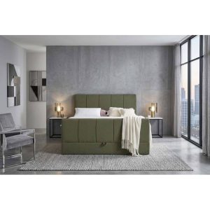 Boxspringbett Harmony olive Liegefläche B/L: ca. 180×200 cm