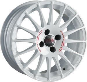 OZ SUPERTURISMO WRC WHITE + RED LET. Felge 7×17 – 17 Zoll 4×100 Lochkreis