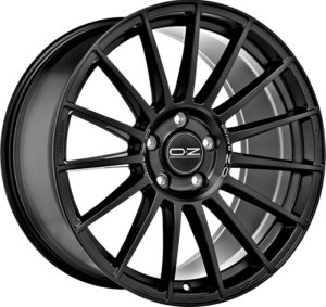 OZ SUPERTURISMO DAKAR MATT BLACK + SILVER LETTERING Felge 9x22 - 22 Zoll 5x120 Lochkreis