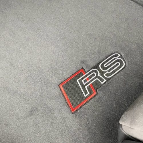 Original Audi RS Velour Fußmatten VORN HINTEN FELSGRAU für Audi A6 C8 A7 4K RHD