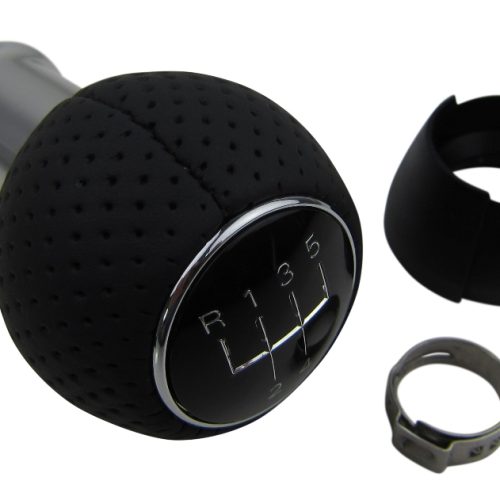 Original Schaltknauf VAG Knauf Knopf Alu Leder für VW Golf 3 III Lupo Fox Up