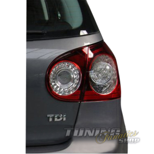 Original VW LED Rückleuchten SET für VW Golf 5 V in Kirschrot Rot / Schwarz Original VW LED Rückleuchten SET für VW Golf 5 V in Kirschrot Rot / Schwarz