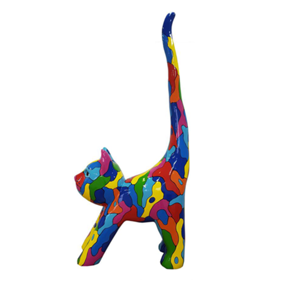 Abstrakte Figur 190cm Katze Statue Deko Skulptur Design Dekoration Abstrakte Figur 190cm Katze Statue Deko Skulptur Design Dekoration
