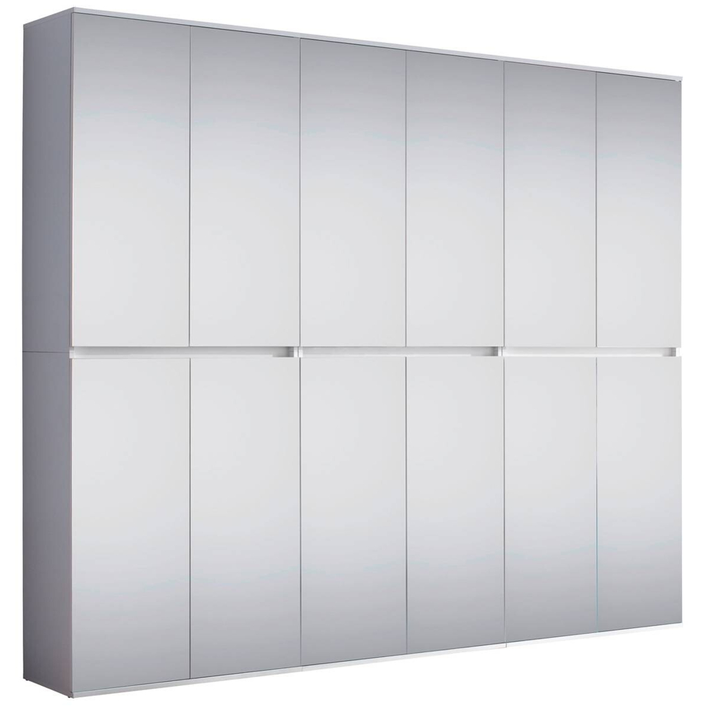 Garderobenschrank Mirror weiß B/H/T: ca. 222x191x34 cm Garderobenschrank Mirror weiß B/H/T: ca. 222x191x34 cm
