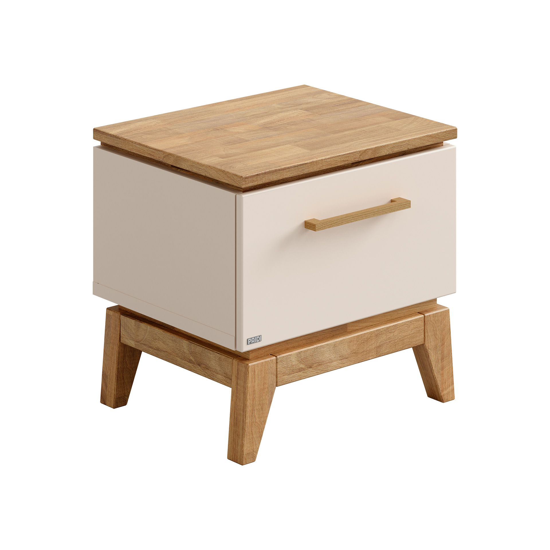 Paidi Nachtkommode STIENE in Cashmere beige/Eiche