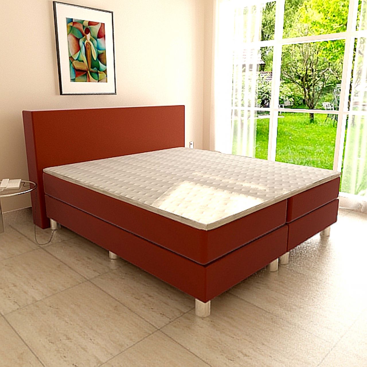 Boxspringbett Schlafzimmerbett PAVIA 80x200 cm Boxspringbett Schlafzimmerbett PAVIA 80x200 cm