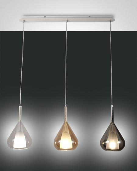 Pendelleuchte Lila in Amber Grau transparent - Gallery 1 Pendelleuchte Lila in Amber Grau transparent