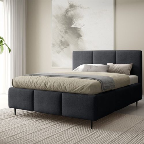 Polsterbett Schlafzimmerbett MIAMI Komplettset 180x200cm in Stoff Coral Anthr... Polsterbett Schlafzimmerbett MIAMI Komplettset 180x200cm in Stoff Coral Anthr...