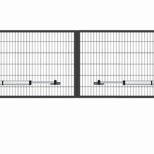 Elektr. Gartentor Flex 6, 2-flg., Breite 3000 mm Zum Einbetonieren 1000 mm RAL 6005 Moosgrün Elektr. Gartentor Flex 6, 2-flg., Breite 3000 mm Zum Einbetonieren 1000 mm RAL 6005 Moosgrün