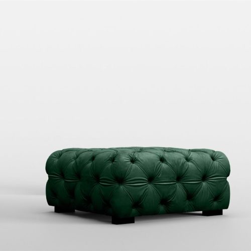 Polsterhocker Designerhocker Sitzhocker NATALIE in Stoff Riviera Grün
