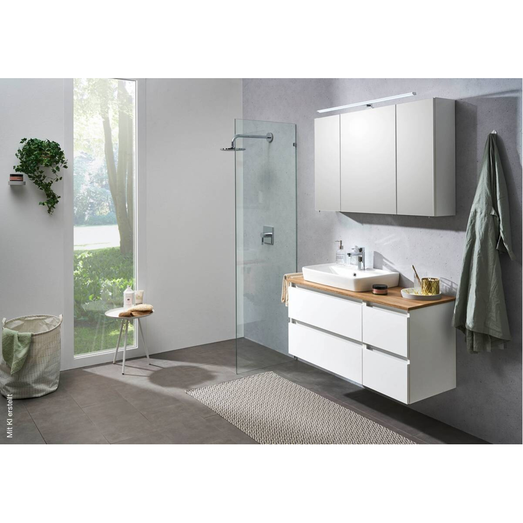 Badezimmer-Set Quickset 360 weiß glanz B/H/T: ca. 113x200x50 cm