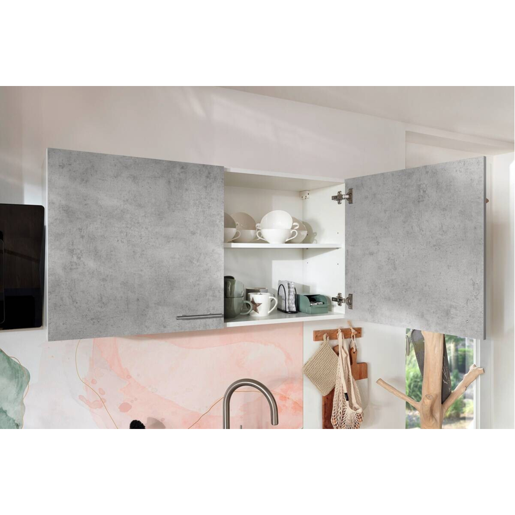 Respekta Küchenblock Malia Beton Optik B/H/T: ca. 300x200x60 cm