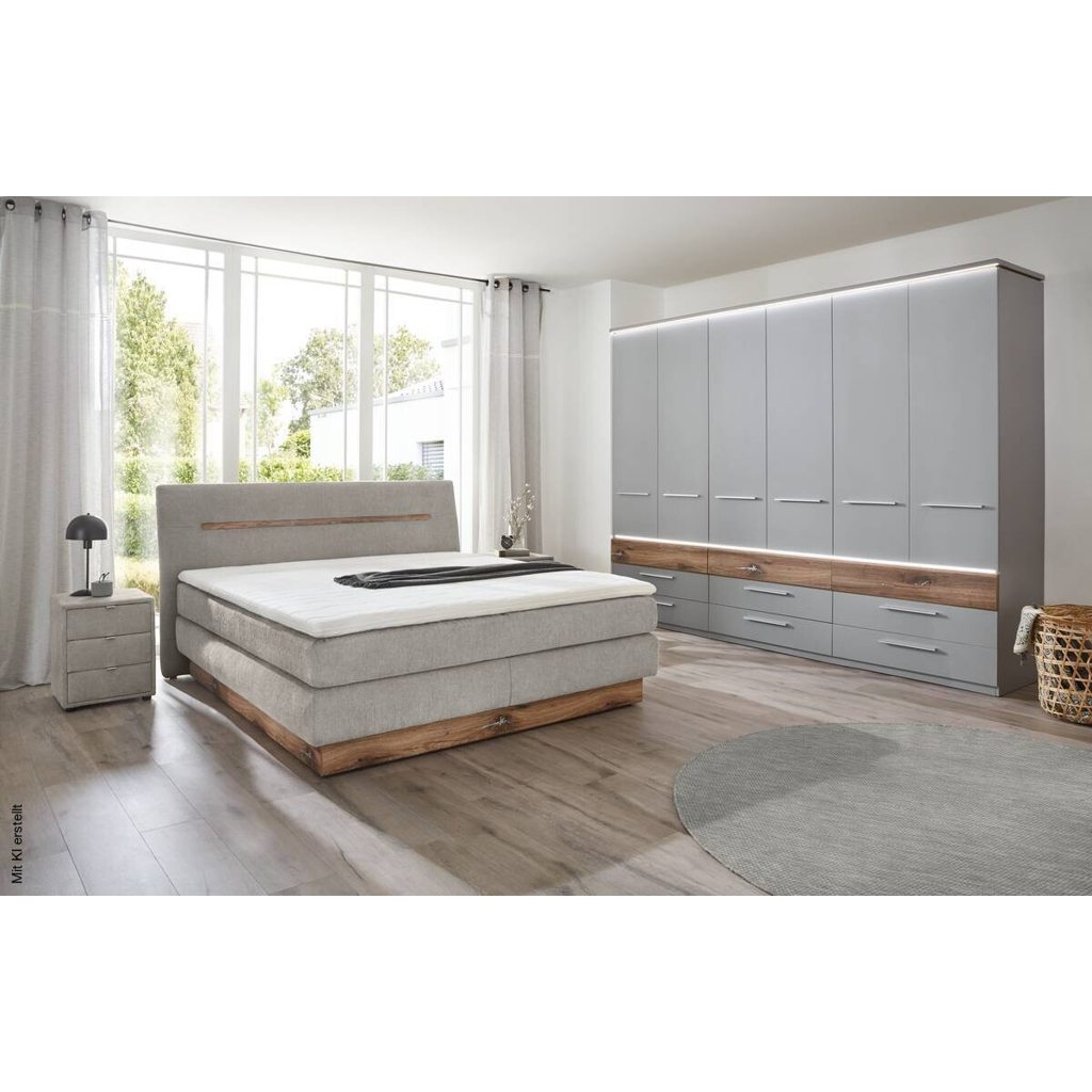 Kleiderschrank Tulsa Arktisgrau Oak Flagstaff Nachbildung B/H/T: ca. 301x229x61 cm Kleiderschrank Tulsa Arktisgrau Oak Flagstaff Nachbildung B/H/T: ca. 301x229x61 cm