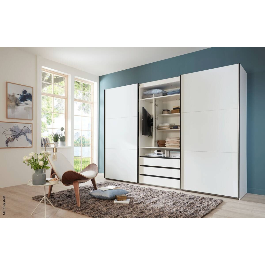Schwebetürenschrank Magic weiß B/H/T: ca. 300x216x65 cm - Gallery 3 Schwebetürenschrank Magic weiß B/H/T: ca. 300x216x65 cm
