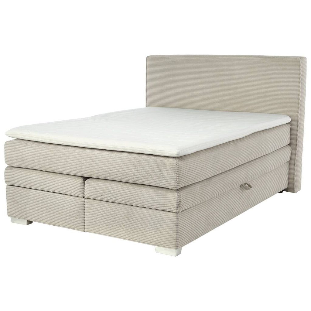 Boxspringbett  Greige Liegefläche B/L: ca. 140×200 cm