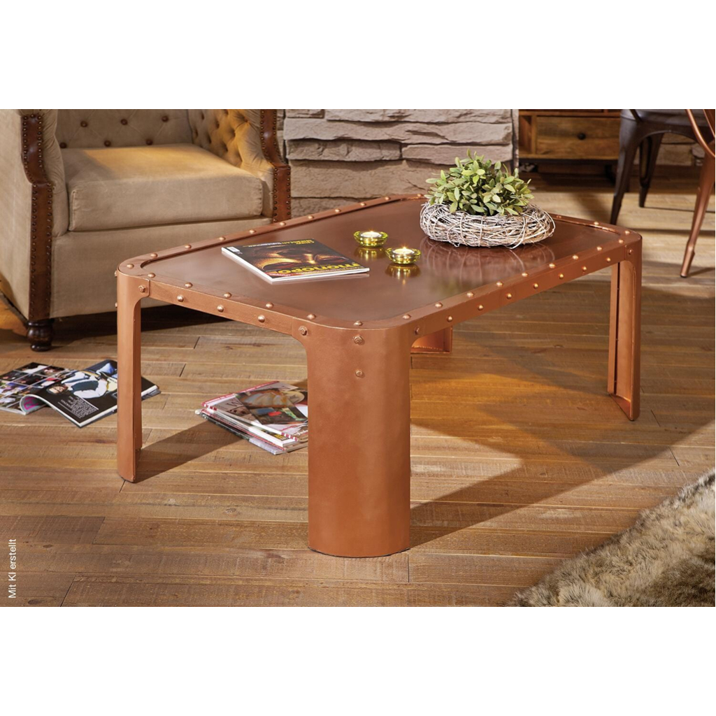 Couchtisch Gormur Kupfer B/H/T: ca. 110x45x70 cm Couchtisch Gormur Kupfer B/H/T: ca. 110x45x70 cm