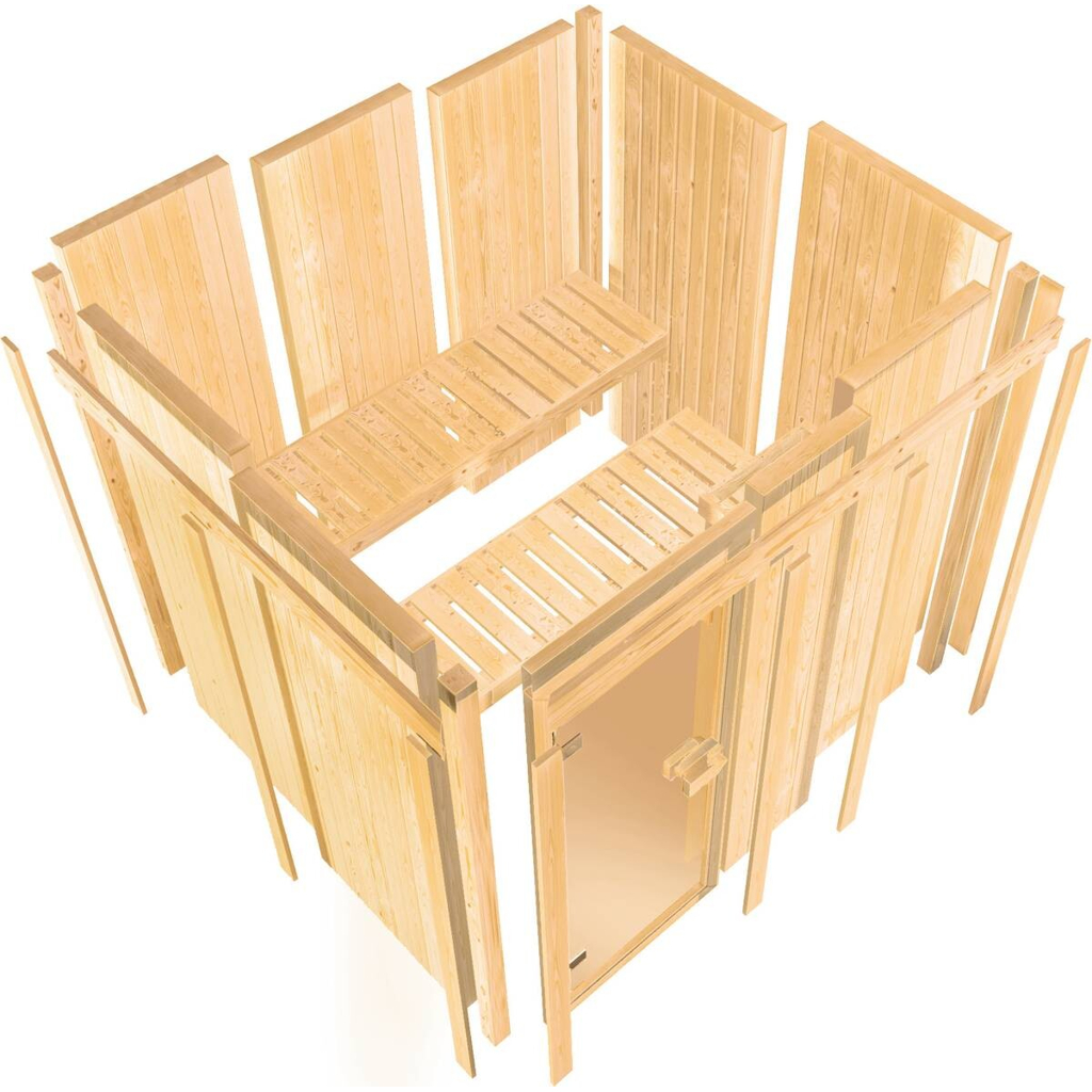 Karibu Sauna Ano Eck B/H/T: ca. 196x198x196 cm