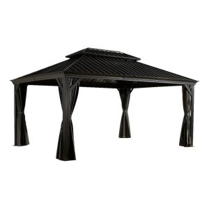 Sojag Pavillon Messina anthrazit Metall B/H/L: ca. 483x307x363 cm Sojag Pavillon Messina anthrazit Metall B/H/L: ca. 483x307x363 cm