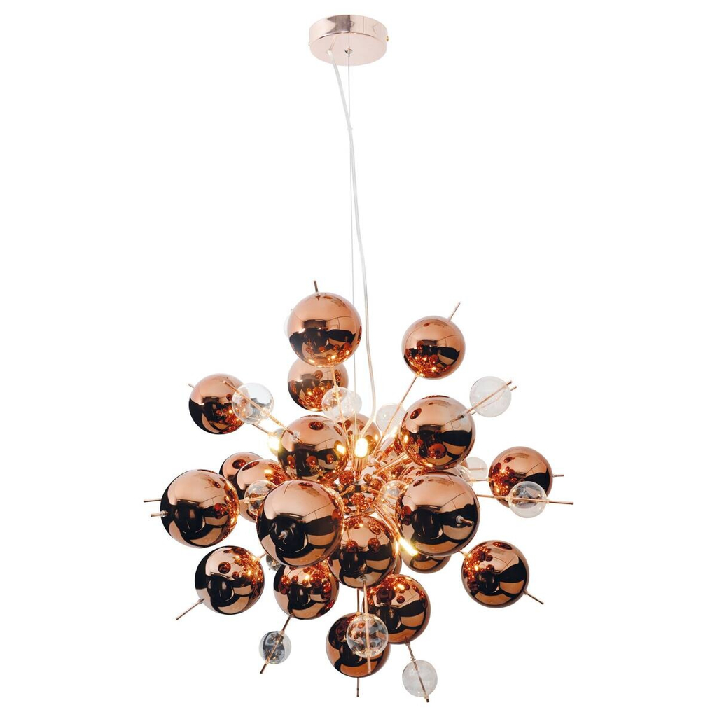 Näve Leuchten Pendelleuchte 7026447 Kupfer Glas Metall B/H/T: ca. 65x150x65 cm G9 10 Brennstellen - Gallery 4 Näve Leuchten Pendelleuchte 7026447 Kupfer Glas Metall B/H/T: ca. 65x150x65 cm G9 10 Brennstellen