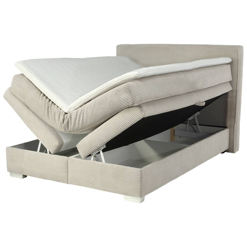 Boxspringbett  Greige Liegefläche B/L: ca. 140×200 cm