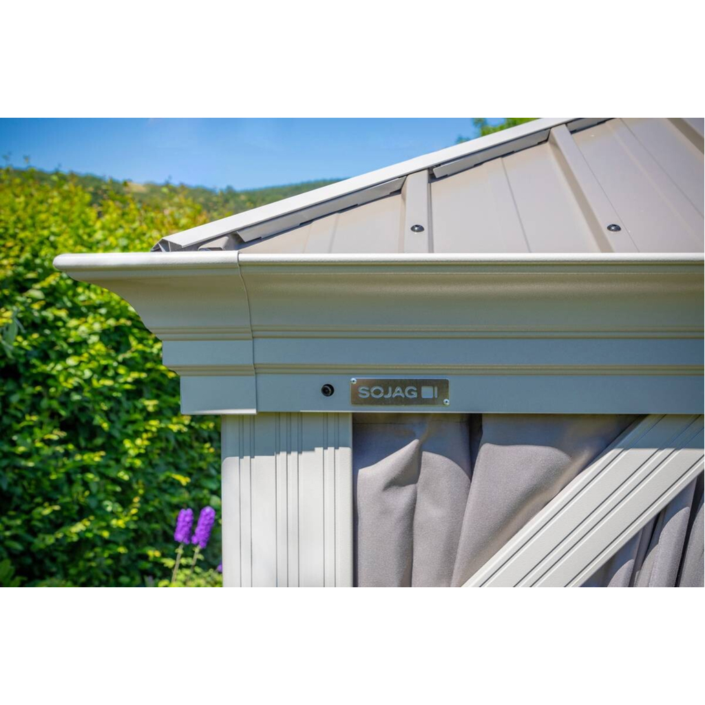 Sojag Pavillon Messina champagner Metall B/H/L: ca. 483x307x363 cm - Gallery 4 Sojag Pavillon Messina champagner Metall B/H/L: ca. 483x307x363 cm