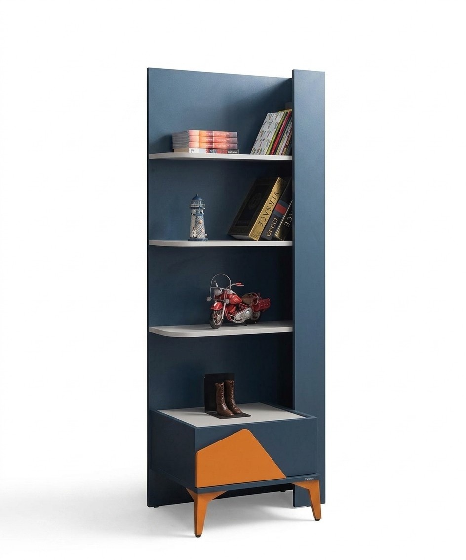 Regal Schrank Bücherregal Schränke Mehrzweck Top-Qualität Möbel Blau Modern Regal Schrank Bücherregal Schränke Mehrzweck Top-Qualität Möbel Blau Modern