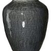 Ritzenhoff & Breker Vase 41cm LUCCA aus Steingut grau