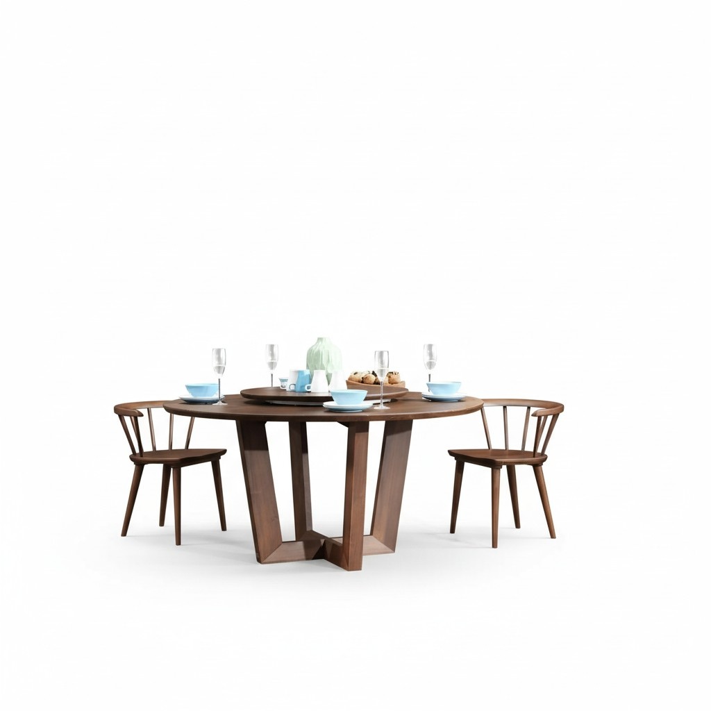 Rund Tisch Ess Zimmer Runde Tische Holz Designer Original Italienische