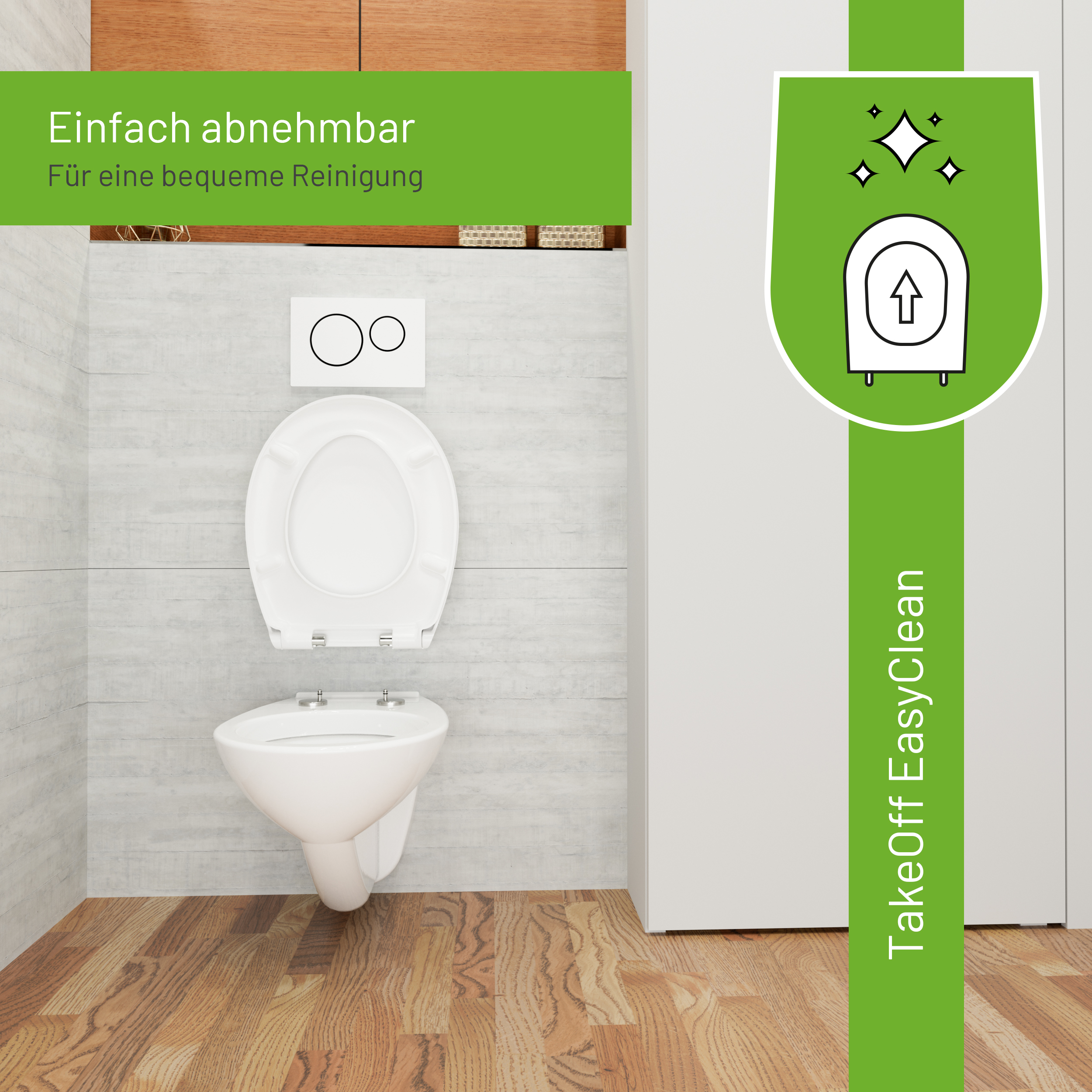 Luvett® WC-Sitz S100 mit Glitzer-Steinen, oval, mit Absenkautomatik SoftClose®, abnehmbar, antibakteriell - Gallery 6 Luvett® WC-Sitz S100 mit Glitzer-Steinen, oval, mit Absenkautomatik SoftClose®, abnehmbar, antibakteriell