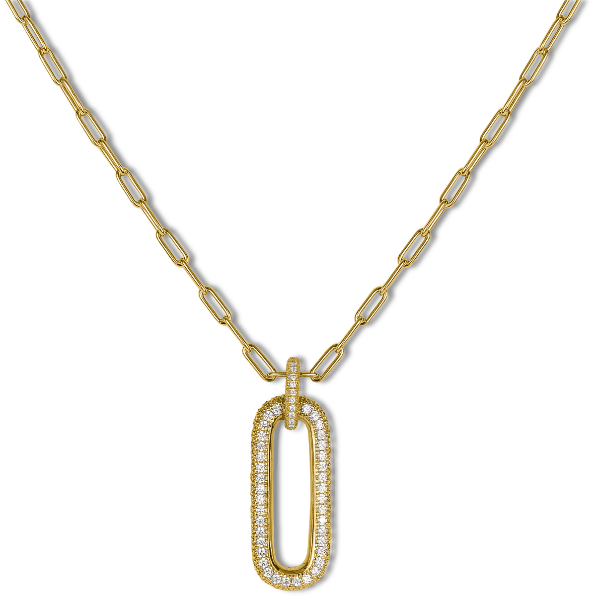 Kette Sterlingsilber vergoldet mit Zirkonia