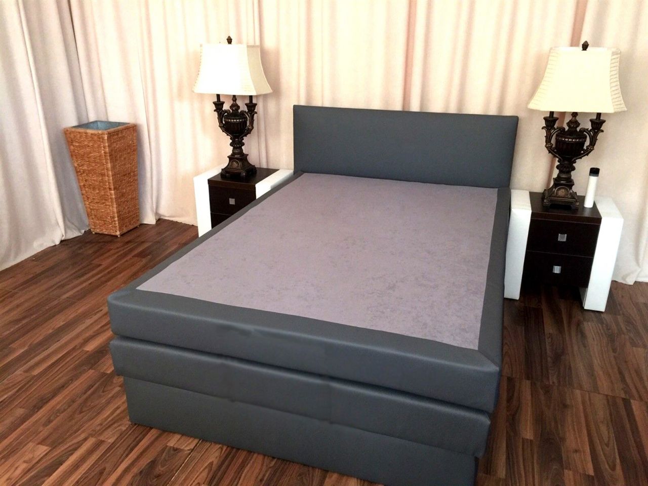 Boxspringbett Schlafzimmerbett SALERNA 80x200 cm inkl.Bettkasten Boxspringbett Schlafzimmerbett SALERNA 80x200 cm inkl.Bettkasten