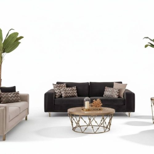 Schiker Sofagarnitur Sofa 3+3 Sitzer mit Sessel für Wohnzimmer Designen Schiker Sofagarnitur Sofa 3+3 Sitzer mit Sessel für Wohnzimmer Designen
