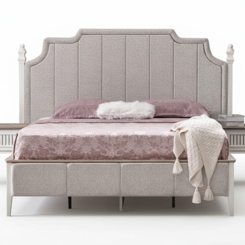 Schlafzimmer Möbel Set Bett 2x Nachttische Gäste Zimmer Polsterbett 3tlg