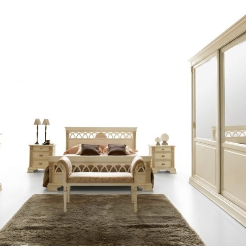 Schlafzimmer Set Design Modern Luxus Bett + 2x Nachttisch Massivholz Schlafzimmer Set Design Modern Luxus Bett + 2x Nachttisch Massivholz
