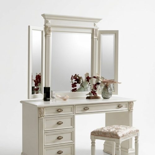 Schminktisch Spiegel Hocker Deko Komplett Set Kommode Schlafzimmer Neu