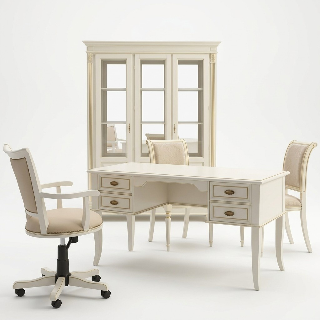 Schreibtisch Set 3tlg. Büro Garnitur Massivholz tisch Chef Sessel Schrank Einrichtung Neu Schreibtisch Set 3tlg. Büro Garnitur Massivholz tisch Chef Sessel Schrank Einrichtung Neu