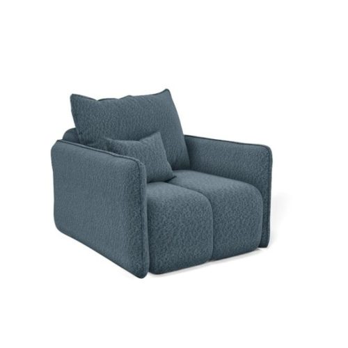 Sessel Designersessel MORGANO Stoff Abriamo Blau