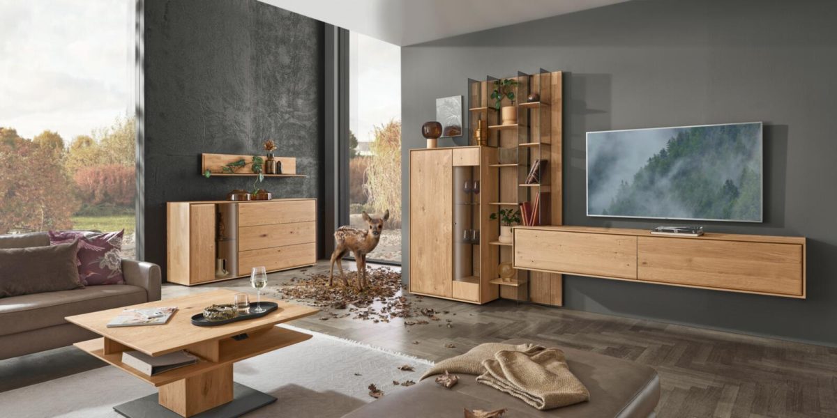 Sideboard VALA in Kerneiche Natur, massiv