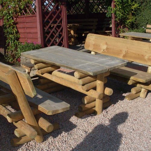 Sitzgruppe Rustikal Bohlenbelag 150 - 300 cm Sitzgruppe Rustikal Bohlenbelag 150 - 300 cm