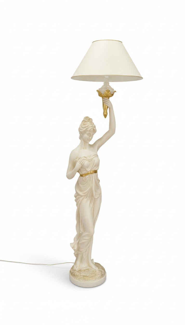 Skulptur Stand Leuchte Design XXL Steh Stand Lampe Wohnzimmer