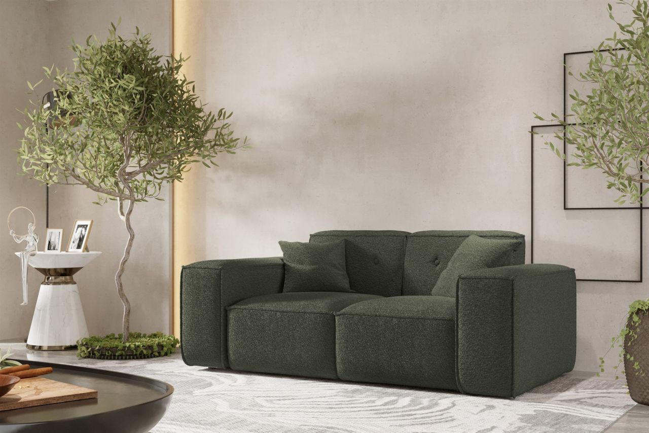 Sofa Designersofa CESINA 2-Sitzer in Stoff Ascot Bukla Winter Moss Sofa Designersofa CESINA 2-Sitzer in Stoff Ascot Bukla Winter Moss