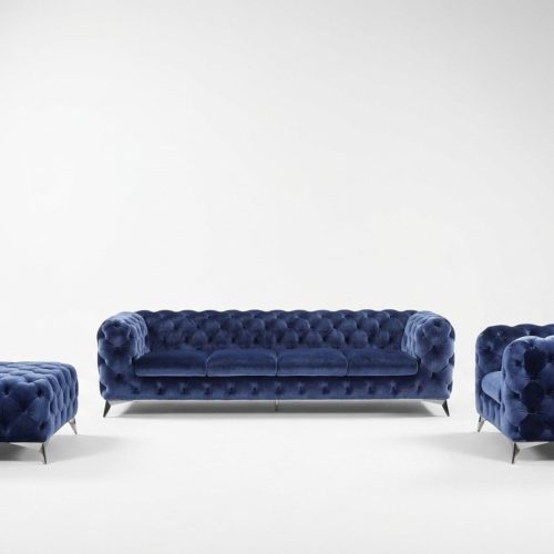 Sofa Chesterfield Couch Polster XXL Big Garnitur Textil 4+1+1 designer Sofa Chesterfield Couch Polster XXL Big Garnitur Textil 4+1+1 designer