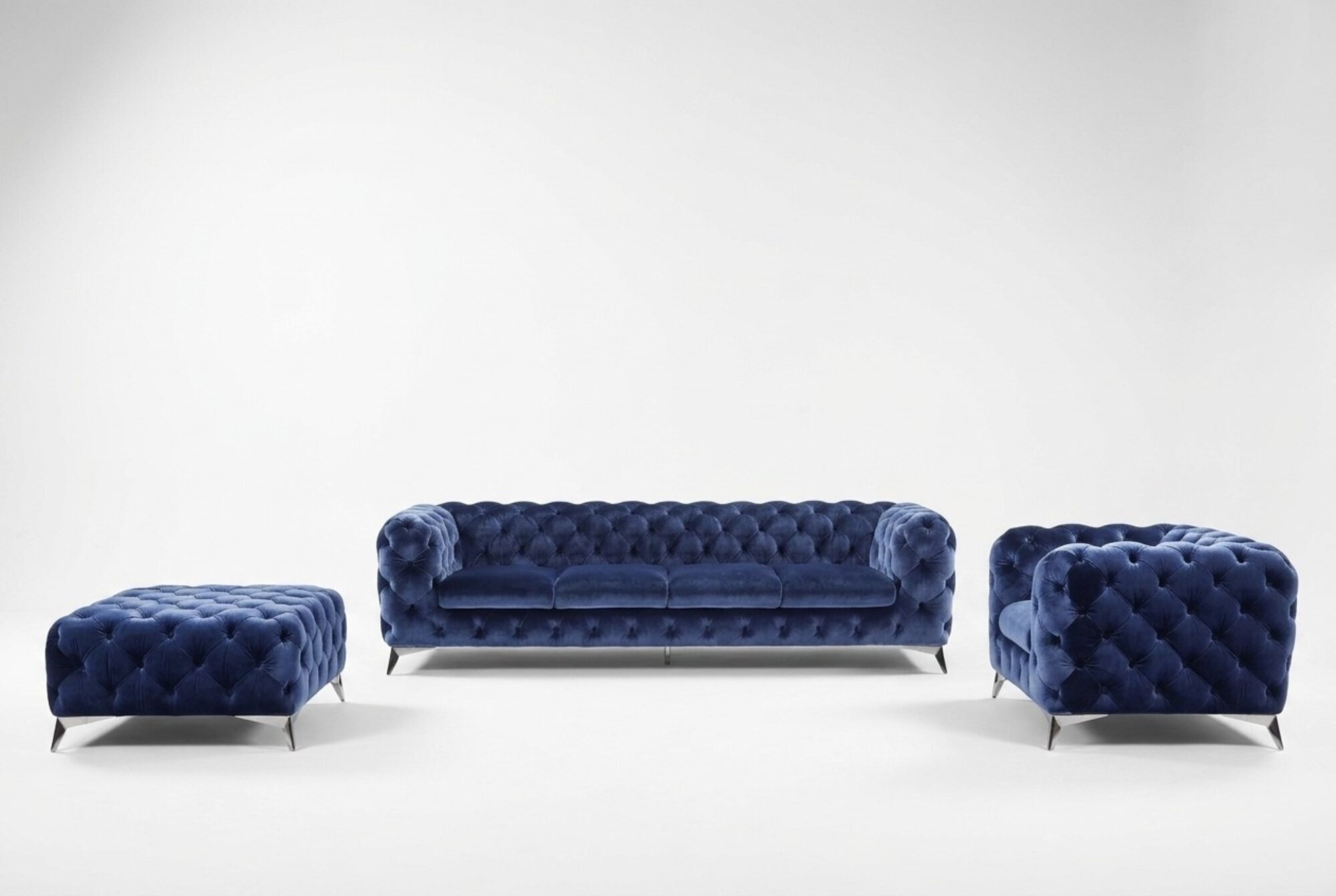 Sofa Chesterfield Couch Polster XXL Big Garnitur Textil 4+1+1 designer Sofa Chesterfield Couch Polster XXL Big Garnitur Textil 4+1+1 designer