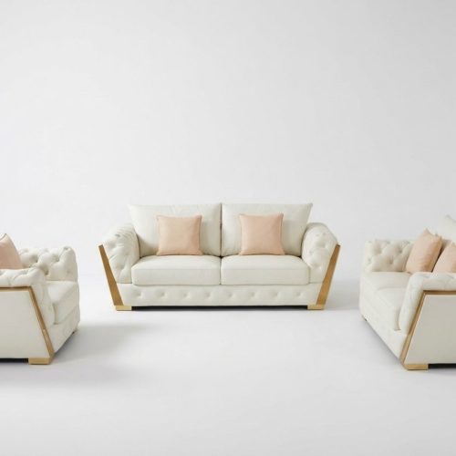 Sofa Couch Garnitur Möbel 3 tlg. Set Sofgarnitur Einrichtung Couchen