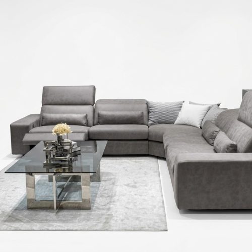 Sofa L-Form Modern Ecksofa Wohnzimmer Set Einrichtung Design Couchtisch